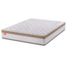 Colchão Casal Queen Molas Ensacadas Real 158x198x27cm Branco / Bege - Suporta até 130Kg Por Pessoa Colchão Casal Queen Molas Ensacadas Real 158x198x27cm Branco / Bege - Suporta até 130Kg Por Pessoa