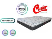 Colchão Castor Queen Class 158x198x25 - Linha Molas Macio Colchão Castor Queen Class 158x198x25 - Linha Molas Macio