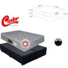 Colchão Castor Queen Sleep Max D33 Firme com Base Box Bipartida Blindada Suede 158x198 Alta Qualidade e Conforto