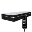 Colchão Com Controle Massageador Solteiro 0,88x1,88 cor Preto ALLMAG