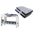 Colchão D20 Comfortpedic Line (2un) + Beliche Indy Branco Colchão D20 Comfortpedic Line (2un) + Beliche Indy Branco