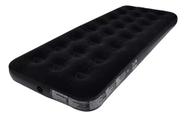 Colchão De Ar Inflável Grande Solteiro Com Kit Reparo 150kg Preto Bel Deluxe Comfort Black Edition