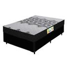 Colchão De Espuma D33 Firme Casal 1,38m 22cm Duo Box Preto