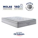 Colchão de Molas Ensacadas D33 Pillow In Ortobom Freedom Queen 158cm