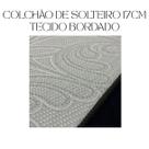 Colchão De Solteiro, Cinza em Espuma D28,Dupla Face,Pode ser Utilizado dos Dois Lados,Bordado,Envio Imediato.