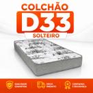 Colchão De Solteiro D33 88x188x12cm 100 Espuma Cor Cinza
