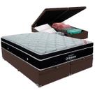Colchão Elegant Ortobom Base Baú Marrom King Molas Ensacadas