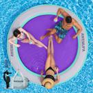 Colchão Flutuante Aquático AWEMUFA 8 ft Redondo e Espesso para Adultos