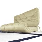 Colchão Futon Casal Dobrável Sofa Cama Bege