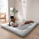 Colchão futon de chão japonês MAXYOYO Queen 152x203 cm cinza