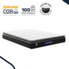 Colchão Gazin de Espuma D28 Pillow Top Ortoblack Queen 158cm