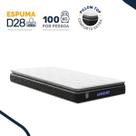 Colchão Gazin de Espuma D28 Pillow Top Ortoblack Solteiro 88cm