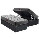 Colchão Herval Black 20 DF+Baú Camurça Gray 88x188 Colchão Herval Black 20 DF+Baú Camurça Gray 88x188