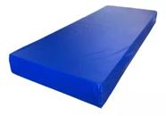 Colchão Hospitalar Alojamento Acampamento Repouso Acamado Impermeavel Azul 188x88x10 D33
