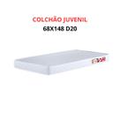 Colchão Infantil 68x148 Espuma Firme D20 Branco Sono Tranquilo
