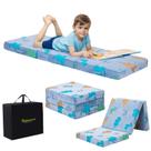 Colchão infantil dobrável MemoreCool 145x56cm Glow Dinosaur