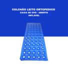 Colchão inflável aberto caixa de ovo