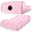 Colchão Inflável Automático Rosa P/ Praia, Piscina, Camping