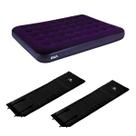 Colchão Inflável Casal 191X137x22CM + 2x Colchonete Isolante Térmico Autoinflável Smart Preto