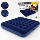 Colchão Inflável Casal Aveludado 191x137x22cm Até 200kg Portátil Azul