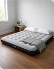 Colchão Inflável Casal Cinza Aveludado 193cm x 137cm Camping Viagem Conforto Suporta 300kg Belfix