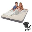 Colchão Inflável Casal Dura Beam Fiber Tech com Bomba Elétrica Intex