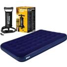 Colchão Inflável Casal Multiuso + Inflador Manual Kit Reparo Colchão Inflável Casal Multiuso + Inflador Manual Kit Reparo