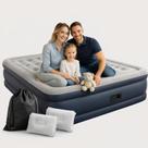 Colchão Inflável Queen 203x152cm Com Bomba Elétrica