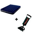 Colchão Inflável SOLTEIRO ELITE+Bomba de Ar Manual Intex