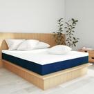 Colchão King Mola Ensacada Guldi Firme (25x193x203) Azul e Branco