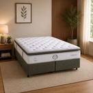 Colchão King Molas Ensacadas 193CMX34CMX203CM Noir Herval Branco Colchão King Molas Ensacadas 193CMX34CMX203CM Noir Herval Branco
