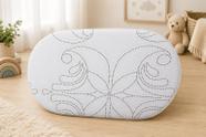 Colchão Oval Bebê Moisés 77x45x4cm Qualidade Superior Oferta Limitada Design Anatômico Ajuste Perfeito No Moisés do Bebê