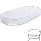 Colchão para Moisés Oval de Berço Infantil Bebê Antialérgico 138x68x10cm BF Colchões