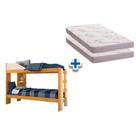 Colchão Physical Ortobom (2Un) + Beliche Indy Cinamomo/Off White