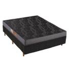 Colchão Polar D20 Class Pérola Preto+Cama Box 138x188