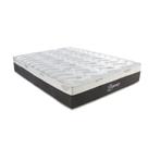 Colchão Queen Molas Ensacadas Linha 30x 198x 158cm Montreal Branco/Cinza