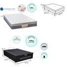 Colchão Sankonfort Sleep Fresh Casal 138x188x30 + Cama Box Baú Blindada - Alto Padrão de Conforto e Qualidade Colchão Sankonfort Sleep Fresh Casal 138x188x30 + Cama Box Baú Blindada - Alto Padrão de Conforto e Qualidade