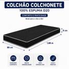 Colchão Solteiro 88x188x8cm Espuma D20 Padrão Colchonete 8cm de Altura Multiuso confortável