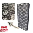 Colchão Solteiro D28 188X88 Solteiro Padrão Preto Tecido Respirável e Higiênico Espuma de Alta Performance Espuma Firme Confortável e Resistente.