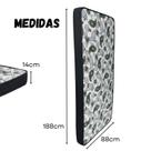 Colchão Solteiro D28 Firme 88x188cm Espuma de Alta Densidade Conforto e Durabilidade.