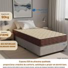 Colchão Solteiro D28 Sankonfort Toulon Espuma Firme Com Base Box Suede 88x188x57