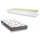 Colchão Solteiro D33 Ortobom + Cama Auxiliar Teen Aquarela Branco