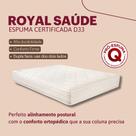 Colchão Solteiro de Espuma D33 Orthocrin Royal Saúde Plus - 88x188x18 Espuma Certificada