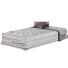 Colchão Solteiro de Molas Ensacadas com Espuma Viscoelástico Cama inBox Wonderful Branco 88x188x32