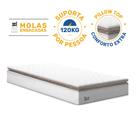 Colchão Solteiro De Molas Ensacadas Pillow Top Neve