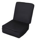 Colchão Solteiro Dobrável Puff Sofá 3x1 Colchonete Acampar Preto