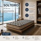 Colchão Solteiro Espuma D28 14cm Bege 188x88 Suporte Anatômico