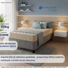 Colchão Solteiro Espuma D33 Sankonfort Toulon com Base Box Blindada Suede 88x188