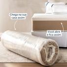 Colchão Solteiro Guldi Comfort com Massageador Quântico Molas Ensacadas (30x88x188) Branco e Bege