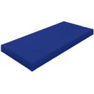 Colchão Solteiro Impermeável em Napa Plumatex Alojamento Espuma D28 Real 88x188x14cm Hospitalar Antiacaro Ortopédico Fácil Limpeza Azul